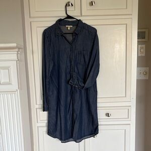 Eileen Fisher chambray denim dress. Excellent condition. Size M